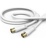 Hama SAT-Anschlusskabel, Quick-F-St. - Quick-F-St., vergoldet, 3,0 m, 100 dB (00205035)