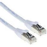 ACT White 10 meter LSZH SFTP CAT6A patch cable snagless with RJ45 connectors CAT6A S/FTP LSZH SNG WH 10.00M (FB7310)