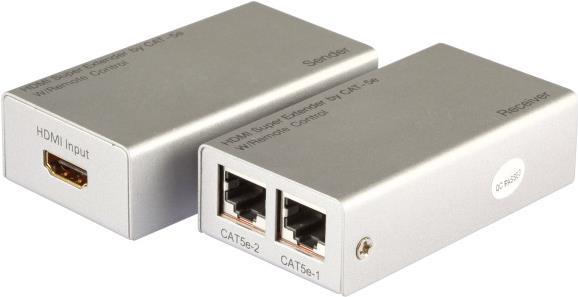 EFB-Elektronik HDMI+ Extender Cat.5e/6 60m, 3D/1080p, HDCP, inkl. FB Hersteller: EFB Elektronik (ME1006)