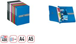 herlitz Sammelbox easy orga to go, DIN A5, weiß transp. PP-Folie, Füllhöhe: 25 mm, mit Gummizugverschluss und (11206182)