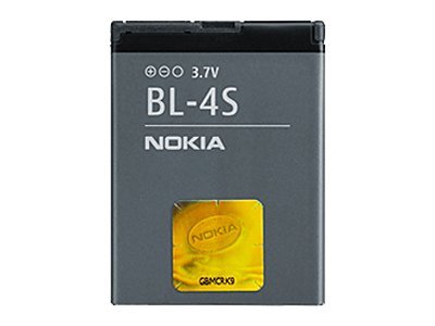 Nokia BL-4S Handyakku 860 mAh 3,7 V Grau