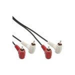 InLine® Cinch Kabel, 2x Cinch, Stecker/Stecker gewinkelt, 1,2m (89929)
