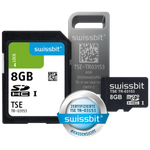 Swissbit TSE, microSD-Karte, 8 GB Technische Sicherungseinrichtung (TSE-Modul), Bauform: microSD-Karte, Verschlüsselung: 384 Bit, SE Leistung (Signatur): 250 ms, Lebensdauer: 20 Mio. Signaturen, Speicherplatz: 8 GB, Zertifikatslaufzeit 5 Jahre (SFSD8192N3PM1TO-E-LF-C32-JA0)