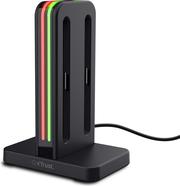 Trust GXT1256 Ladestation für JoyCon 2 Ladedock zum gleichzeitigen Aufbewahren und Aufladen von 4 Nintendo Switch Joy-Con 2 (26049)