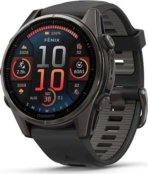 Garmin fenix 8 3,3 cm (1.3") AMOLED 43 mm Digital 416 x 416 Pixel Touchscreen Schwarz WLAN GPS (010-02903-21)