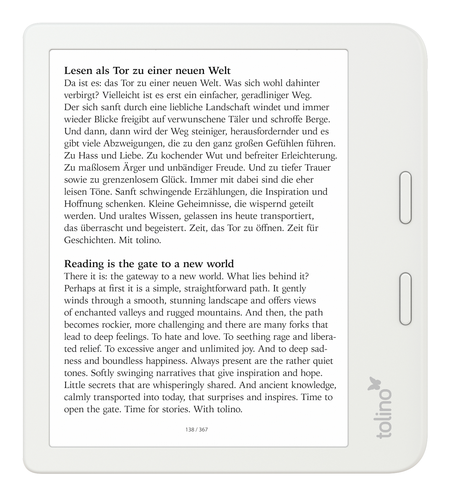 Tolino Vision Color eBook-Reader 7" 32 GB Weiß