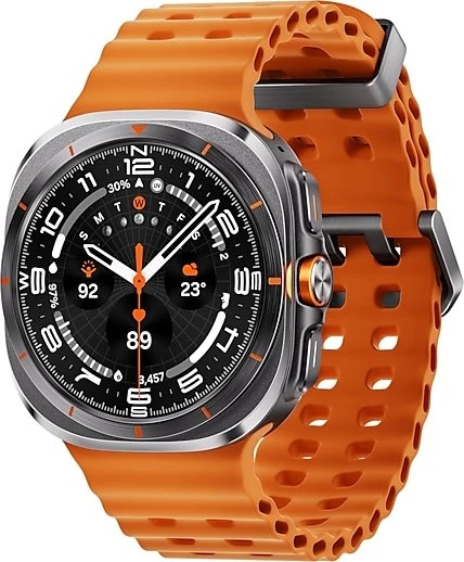 Samsung Galaxy Watch Ultra 47 mm LTE Titanium Gray Marineband Orange 64 GB Smartwatch EU-Version (SM-L705FZA2EUE) (geöffnet)