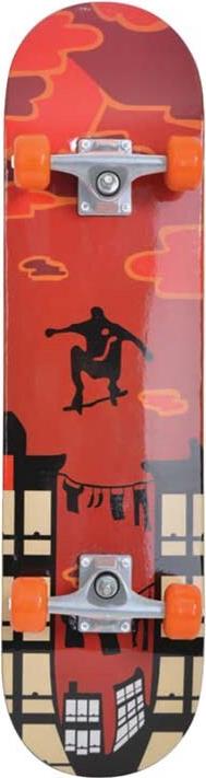 SCHILDKRÖT Skateboard Kicker 78,70cm (31") Red Parkour Deck 790 x 200 mm, 9-fach verleimtes Ahorn, konkave - 1 Stück (510602)