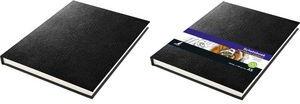 kangaro Skizzenbuch, DIN A4, Schlangenleder-Optik, schwarz 70 Blatt, cremeweißes 120 g/qm Papier, Hardcover-Einband, - 1 Stück (K-5321)