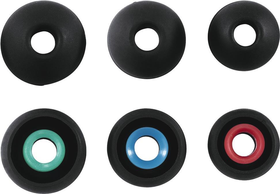 Hama Silikon-Ersatzohrpolster Größe S - L, 6 Stück, schwarz + versch. Farben (00184150)