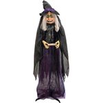 EUROPALMS Halloween Figur Hexe Marie, animiert, 180cm (83316166)