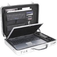 ALUMAXX Laptop-Attaché-Koffer "MERCATO", Aluminium, silber (45188)