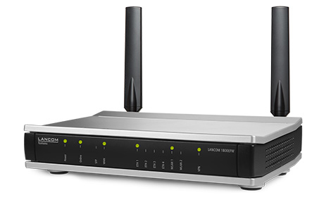 LANCOM 1800EFW Wireless Router Wi-Fi 6 Schwarz,Silber