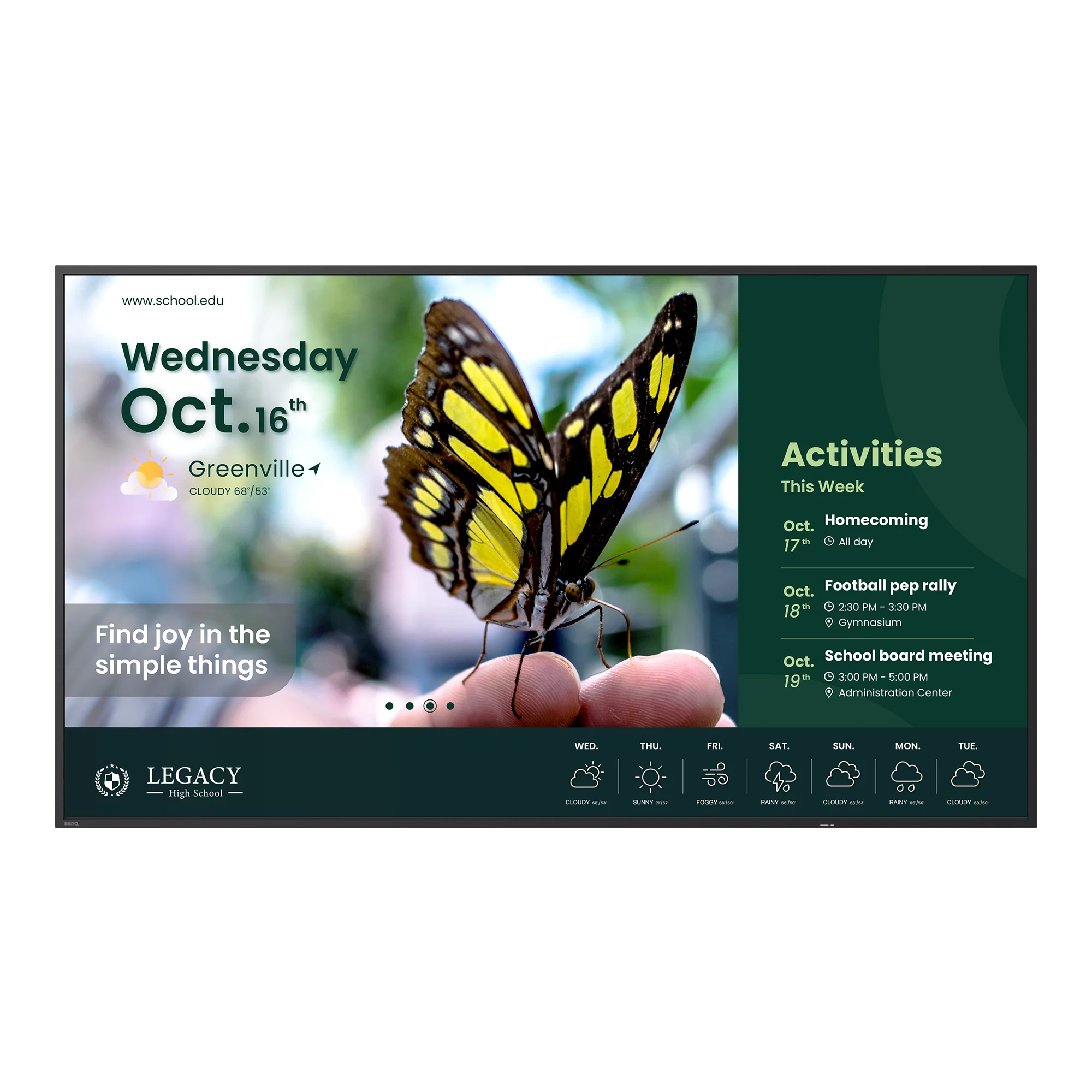 BenQ ST6504 65" 4K UHD Digital Signage Display Schwarz