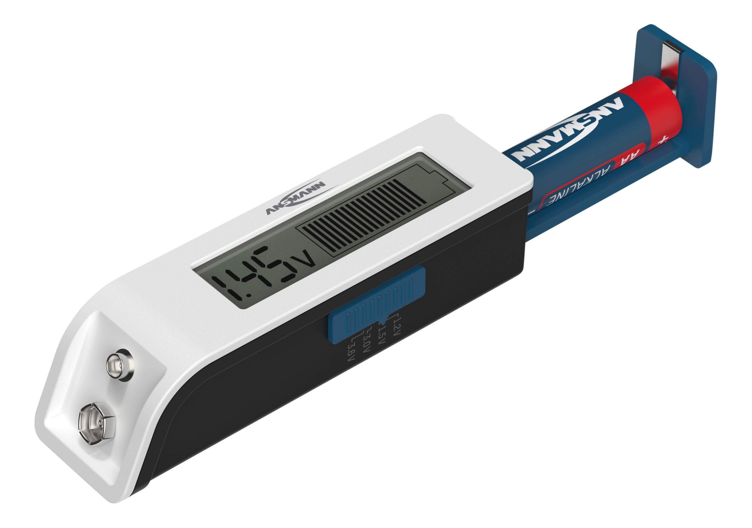 Ansmann Batterietester Universal 1900-0110 LCD Weiß