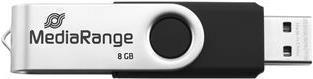 MediaRange MR931-2 USB-Stick 16 GB USB Type-A / Micro-USB 2.0 Silber - Schwarz (MR931-2)