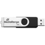 MediaRange MR931-2 USB-Stick 16 GB USB Type-A / Micro-USB 2.0 Silber - Schwarz (MR931-2)