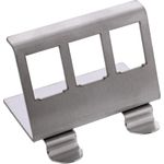 InLine Keystone SNAP-In Metall-Modulhalter 3-fach für Hutschiene (76203E)