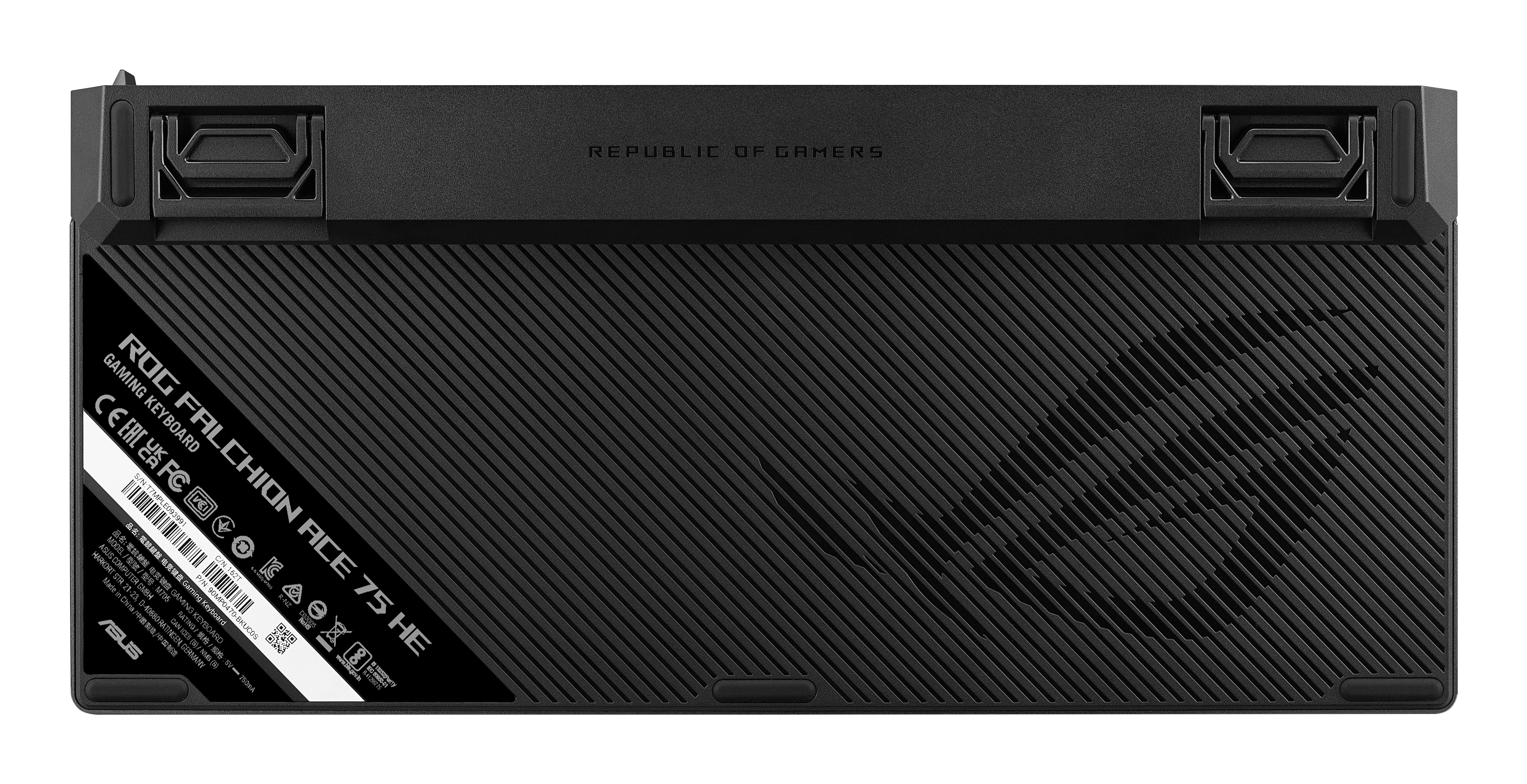 ASUS ROG Falchion Ace 75 HE Gaming-Tastatur QWERTZ 75% Rapid Trigger 8000 Hz USB Typ-C Schwarz
