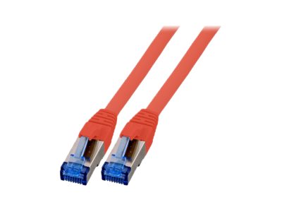 EFB-Elektronik K5525FRT.1 RJ45 Patchkabel Cat.6a S/FTP 1 m Rot