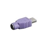 Wentronic Goobay USB-Adapter, Violett - A-Stecker > PS/2-Buchse (68918)