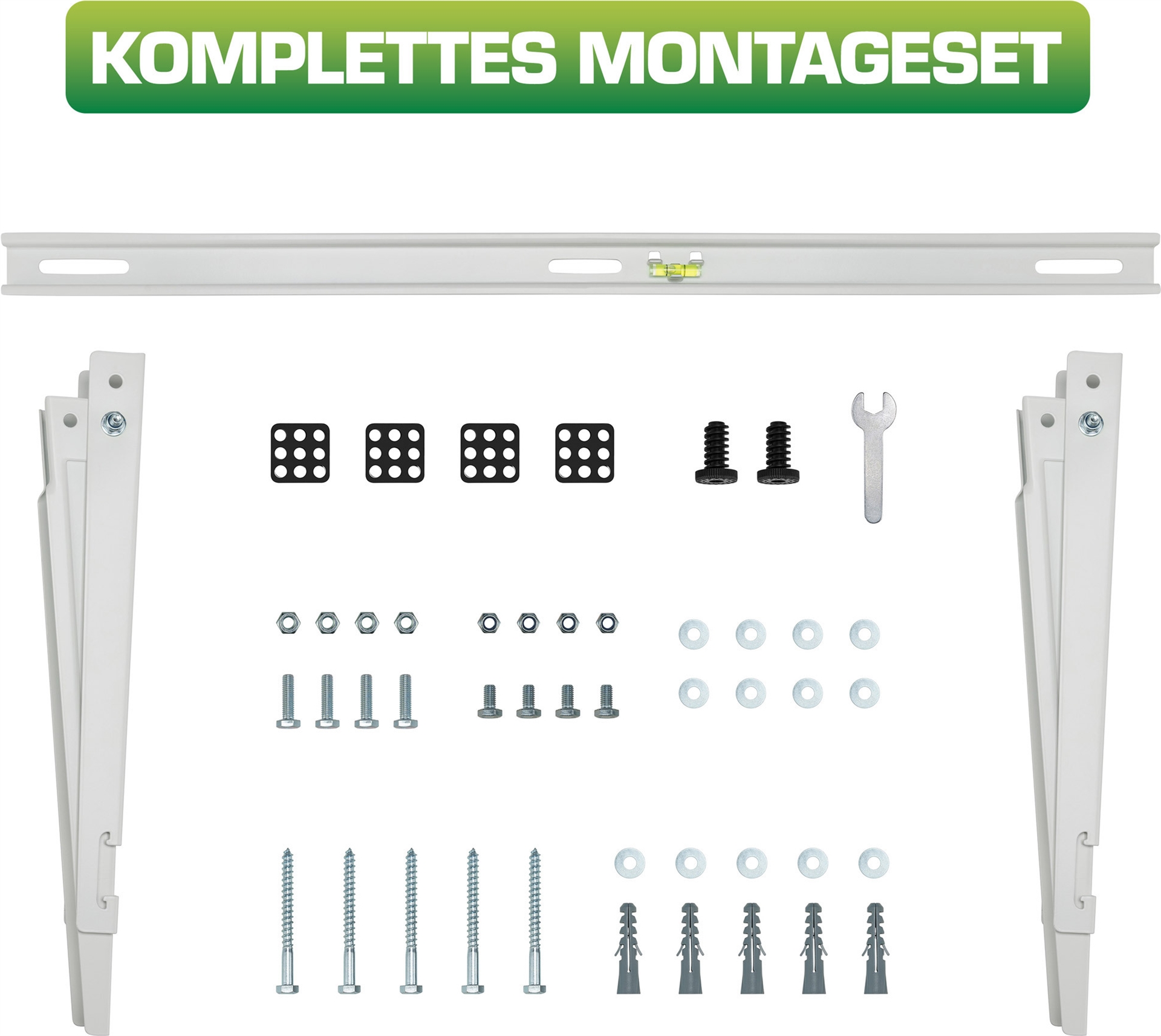 InLine Befestigungskit für Split Klimaanlage 77,5 cm Weiß