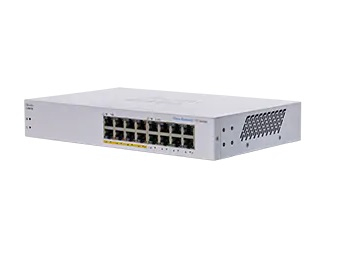 Cisco Business 110 Series 110-16PP Switch 16 Ports unmanaged Gigabit PoE Grau