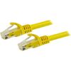 StarTech.com 0,5m Yellow Cat6 / Cat 6 Snagless Ethernet Patch Cable 0,5 m - Netzwerkkabel - RJ-45 (M) bis RJ-45 (M) - 50cm - UTP - CAT 6 - ohne Haken, verseilt - Gelb (N6PATC50CMYL)