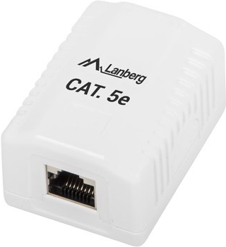 Lanberg OS5-0001-W Netzwerkanschlussdose Cat5e Weiß (OS5-0001-W)