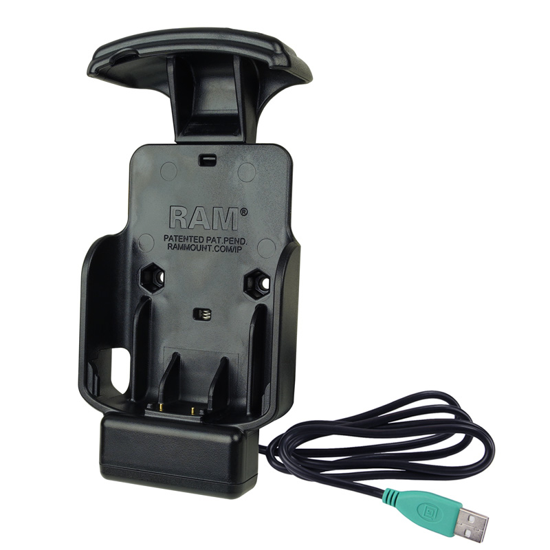RAM Mounts RAM-HOL-ZE16U Form-Fit Halteschale für Zebra EC50/55 mit Ladefunktion Schwarz