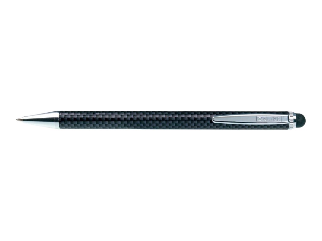 ONLINE Carbon Design Eingabestift Stylus Kugelschreiber Blau