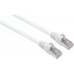 Intellinet Network Patch Cable,Cat.7 Rohkabel Cable/Cat6A Plugs, 0,5m, White, Copper, S/FTP, LSOH / LSZH, PVC, RJ45, Gold Plated Contacts, Snagless, Booted, Lifetime Warranty, Polybag (741354)
