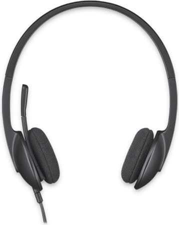 Logitech H340 USB Computer Headset Kopfhörer Kabelgebunden Kopfband Büro/Callcenter Schwarz (981-000507)