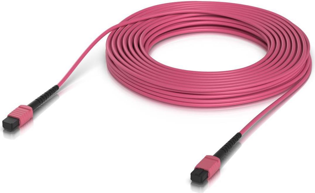 Ubiquiti Indoor OM4 multi-mode fiber B UPC connectors designed for 100G applications. 15M (UACC-OFC-MA-MPMP-15M)