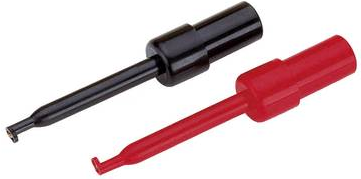 Voltcraft Prüfspitzen-Set Steckanschluss 2 mm CAT I Schwarz, Rot R8-16E (R+B)