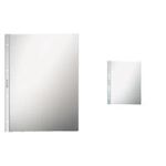 LEITZ Prospekthülle Super Premium, A4, PVC, glasklar, 0,08mm Hartfolie, oben offen, dokumentenecht, Lochung: 80-80-80 mm (4734-00-00)