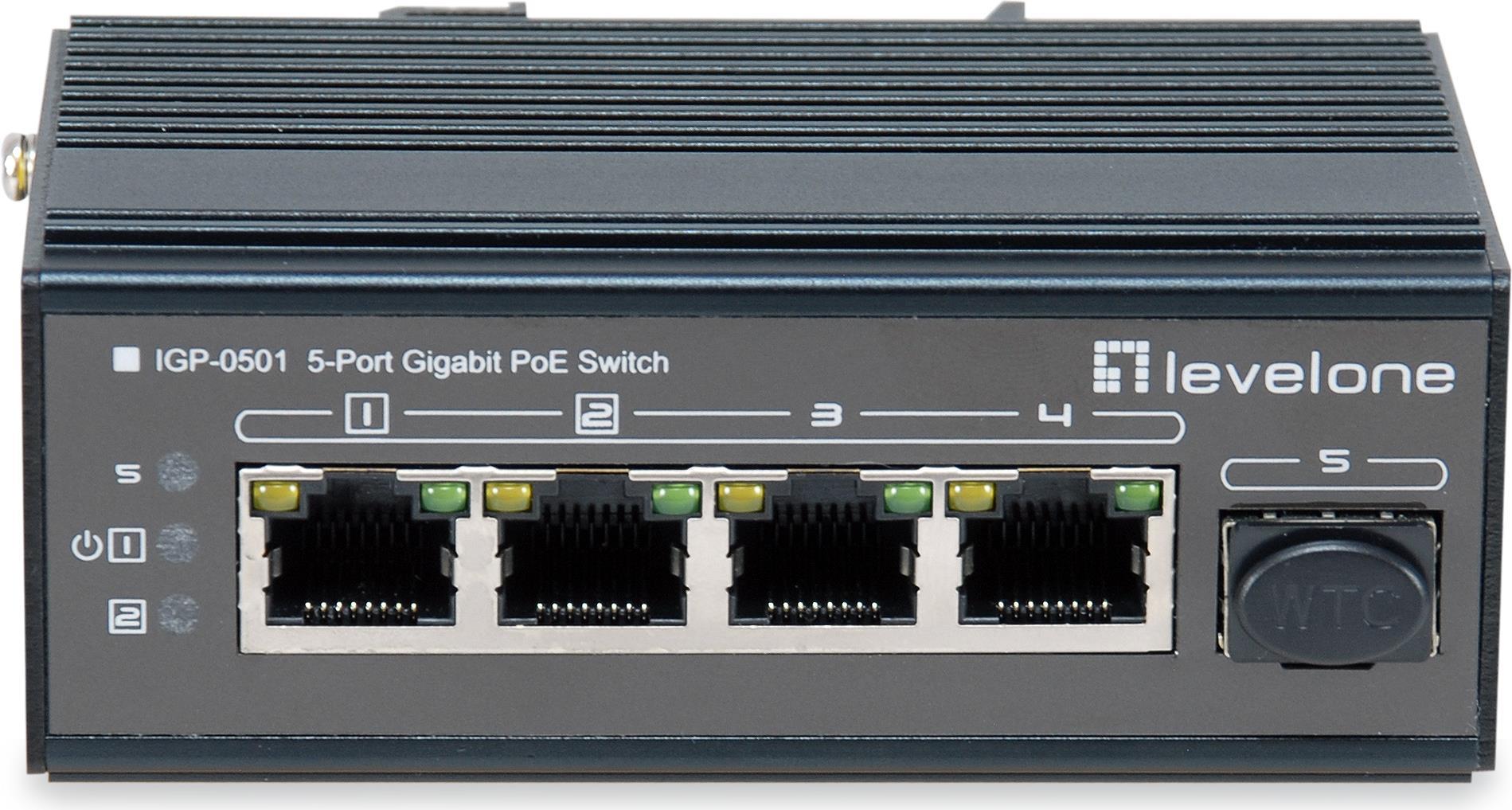 LevelOne 5-Port Gigabit Industrial Switch (IGP-0501)