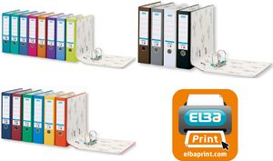 ELBA Ordner smart Pro, Rückenbreite: 50 mm, ozeanblau DIN A4, Einband außen PP / innen Papier, Sichttasche mit - 1 Stück (100025934)