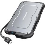 GRAUGEAR G-2502-C-10G Speicherlaufwerksgehäuse HDD / SSD-Gehäuse Schwarz - Stahl 2.5" (G-2502-C-10G)