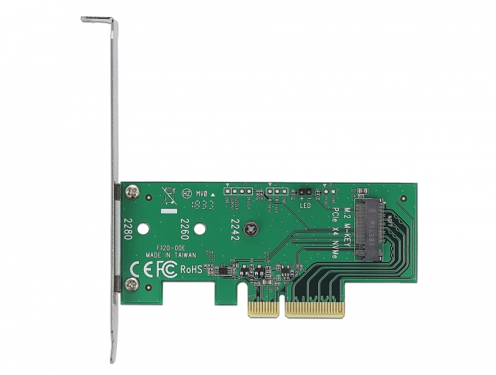 Delock PCIe 3.0 x4 Karte 1 x intern NVMe M.2 Key M Low Profile