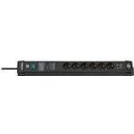 Brennenstuhl Premium-Line, power distribution unit with USB ports, 6 sockets, 3m, black, with switch and surge protection (1951160606)