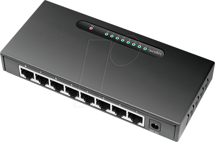 LogiLink NS0111 Netzwerk-Switch Gigabit Ethernet (10/100/1000) Schwarz (NS0111)