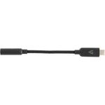 V7 USB-C TO AUDIO AUX DONGLE ADAPT 3.5MM AUX AUDIO CABLE ADPT M/F (V7UCAUDIO-BLK)
