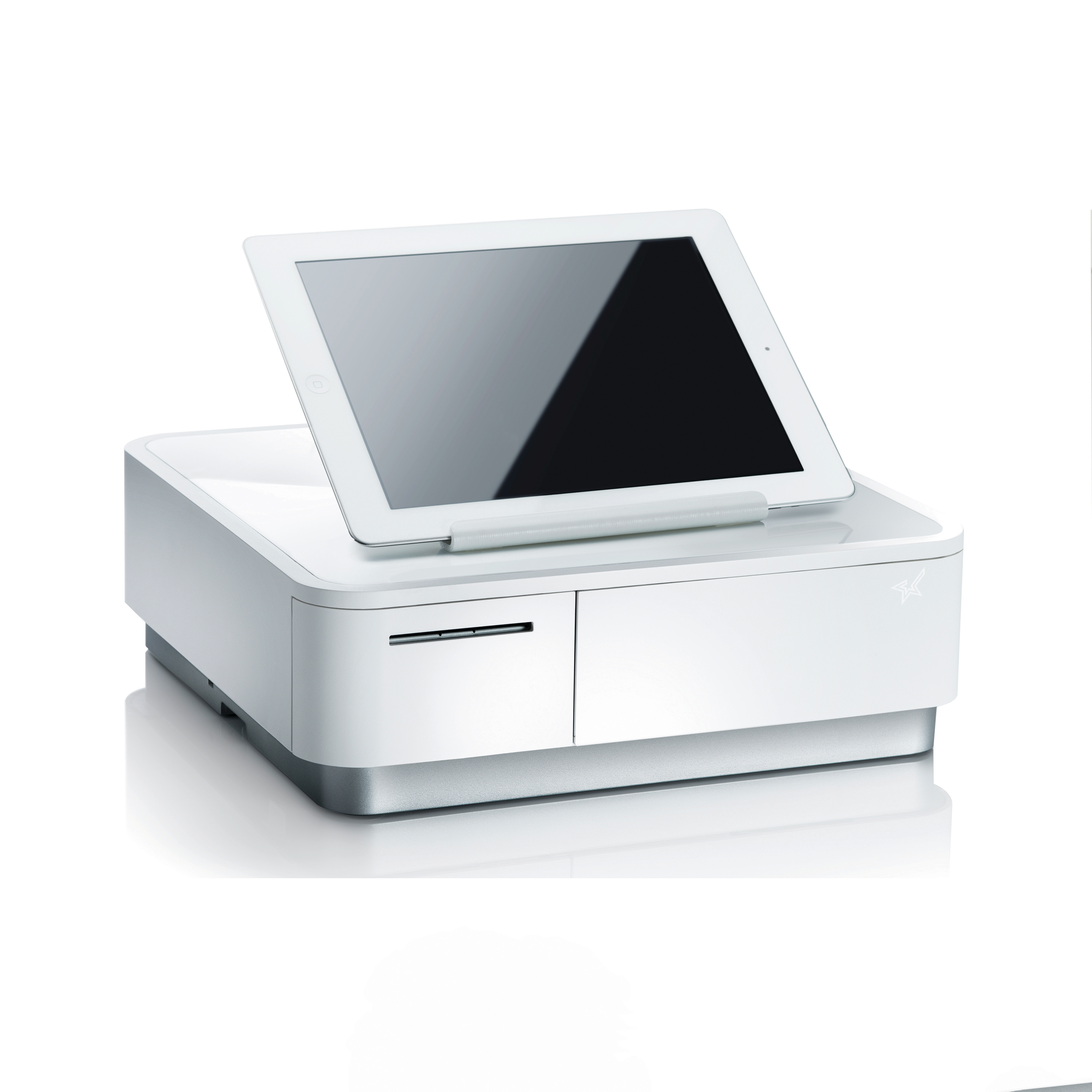 Star Micronics mPOP POS-Drucker mit Kassenlade Bluetooth 5.0 USB-C Weiß