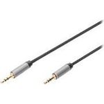 DIGITUS Audiokabel Stereo Mini-Klinkenstecker männlich zu Stereo Mini-Klinkenstecker männlich (DB-510110-018-S)
