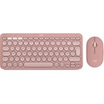 Logitech Pebble 2 Combo Tastatur Maus enthalten Universal RF Wireless + Bluetooth QWERTZ Deutsch Pink (920-012205)