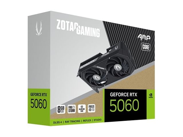 ZOTAC GAMING GeForce RTX 5060 AMP Core Grafikkarte, 8 GB GDDR7