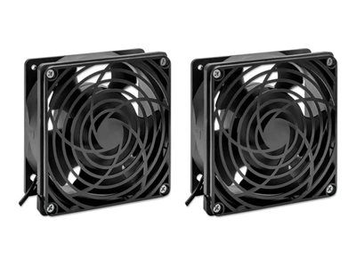 Intellinet 2-fach Dachlüfter für 19" Netzwerkschrank 85 m³/h 24,9 dB(A) Schwarz