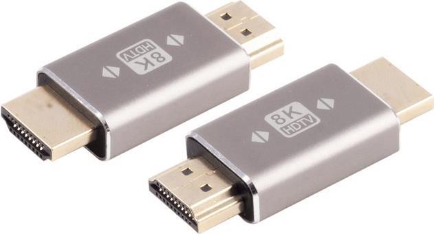 S/CONN maximum connectivity HDMI-A Adapter, HDMI-A Stecker, 8K, Metall (10-01055)