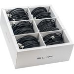 SLIM KAT6A 10 Gigabit Lightpatchkabel, 0,50m, U/FTP, Ø 3,8mm, schwarz, 90-Pack KAT6A LIGHT geschirmt (SLIM-LS-K6A 0.5 BK 90)